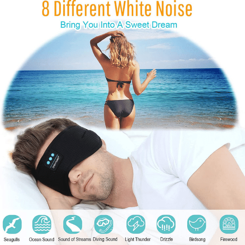 ZHENYEMEI Sleep Mask Headphones