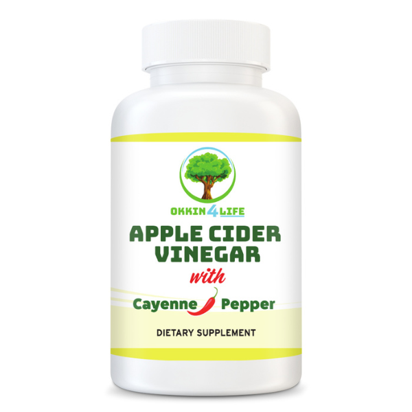 OKKIN4LIFE Apple Cider Vinegar with Cayenne Pepper: The Perfect Combination for a Healthy Digestion and Weight Loss