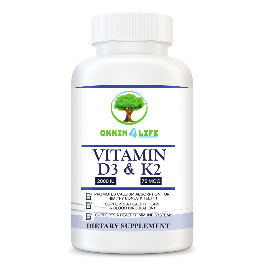 Unlock the Power of Vitamin D3 with K2 (MK-7) by OKKIN4LIFE