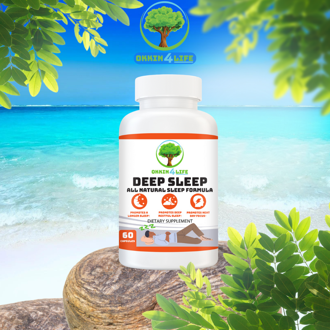 OKKIN4LIFE Deep Sleep Supplement- The Natural Way to Promote Deeper and Longer Sleep